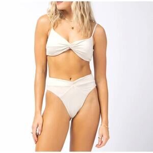 L*Space Shimmer Nancy Lee Bikini Bottom Small